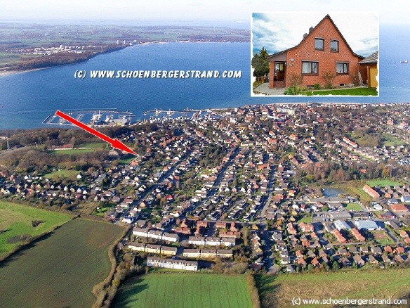 Lage der Ferienwohnung in Laboe