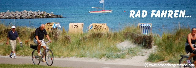 Rad fahren - Fahrrad fahren Schönberger Strand